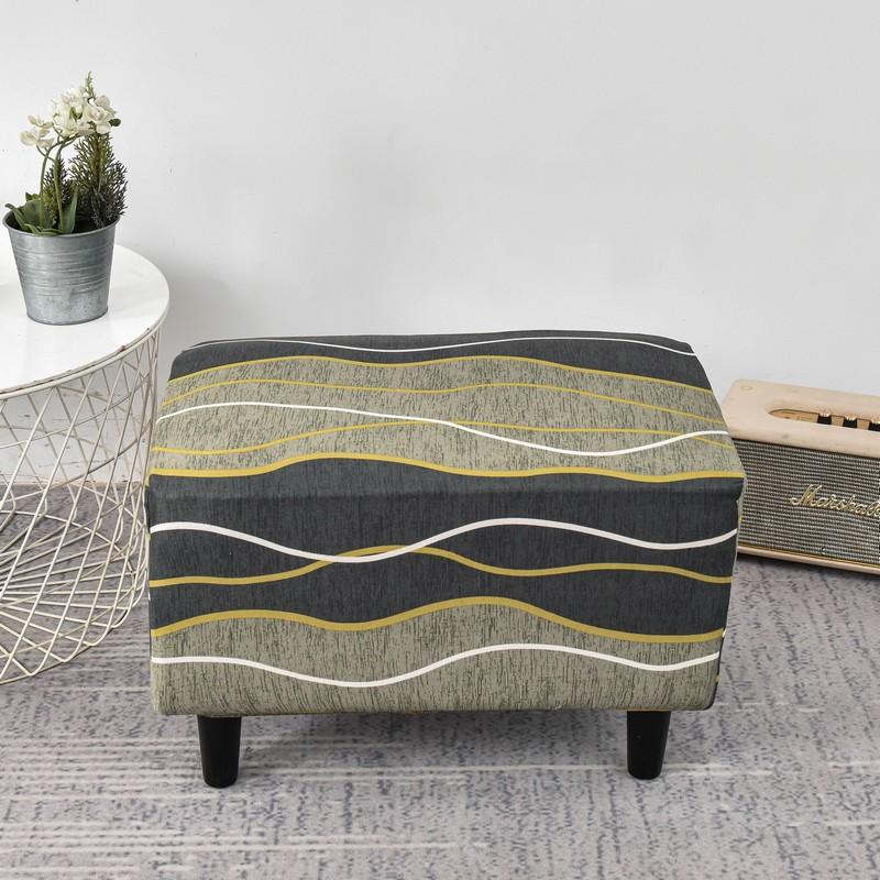 

Еластичний чохол для пуфів. Прямокутний чохол для зберігання. Османський чохол для підніжок. Табурет. Чохол для табурета для ніг з нековзким еластичним дном