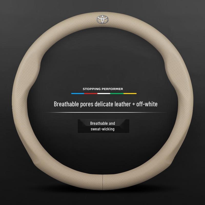 Toyota Suede Steering Wheel Cover for Highlander, Camry, Crown, Corolla, RAV4, Avalon, Levin