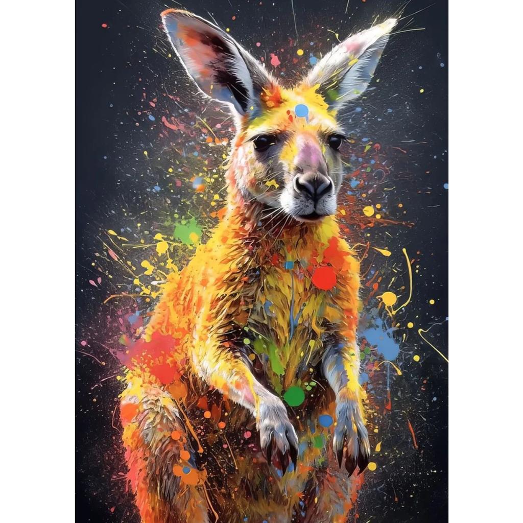 Klasyczna Abstrakcyjna Sztuka Ścienna ze Zwierzętami Wodnymi Rekin Lew Tygrys Plakat i Wydruk na Płótnie Dekoracja Salonu Sypialni Prezenty