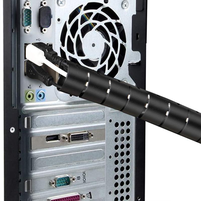 1/2 stücke Kabel Hülse Organizer Kabel Draht Wrap Spiralschlauch Kabel Management Hülse für Home Office PC TV