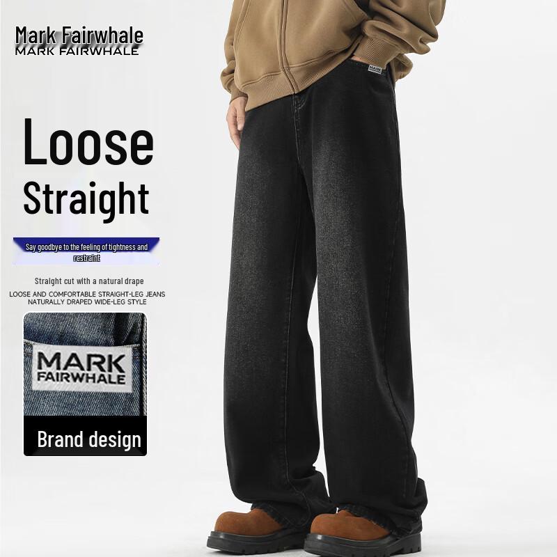 Mark Fairwhale Men's Loose Straight-Leg Jeans