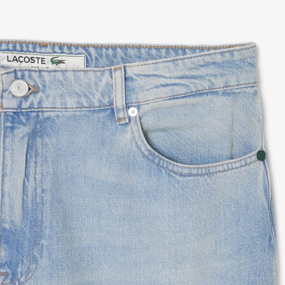 [lacoste] Men's Loose Fit Denim Bermuda Shorts HH4963-56GMKU