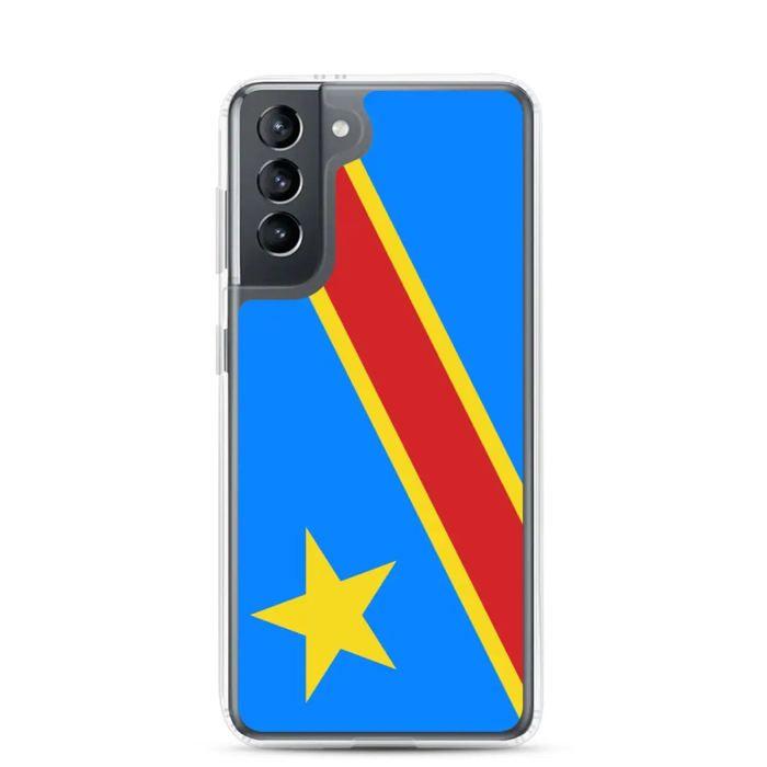 Coque Téléphone Drapeau république démocratique du Kongo - Samsung Galaxy S21 Plus