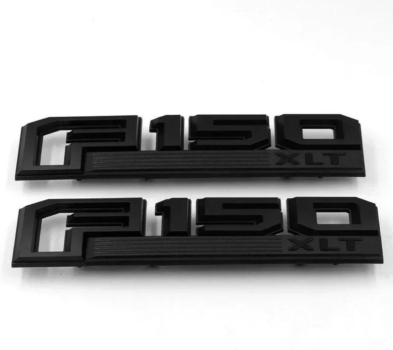 2PCS For Ford F150 F-150 Raptor XLT LARIAT LIMITED PLATINUM Logo  ABS Car Sticker Emblem Accessories Auto Decal Badge Styling