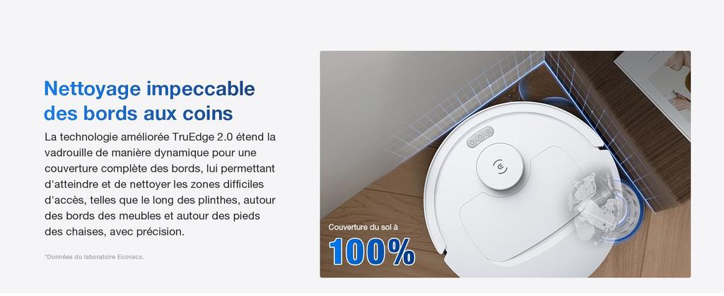 ECOVACS Deebot T30C Omni Gen2, Robot Vacuum Cleaner with Wiping Function, 25,000 Pa, OZMO Turbo 2.0 Mop System, ZeroTangle 3.0 Anti-Tangle