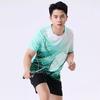 Quick-Dry Badminton Shirt Set Men Women Sportswear With Double Pockets Breathable Athletic Top