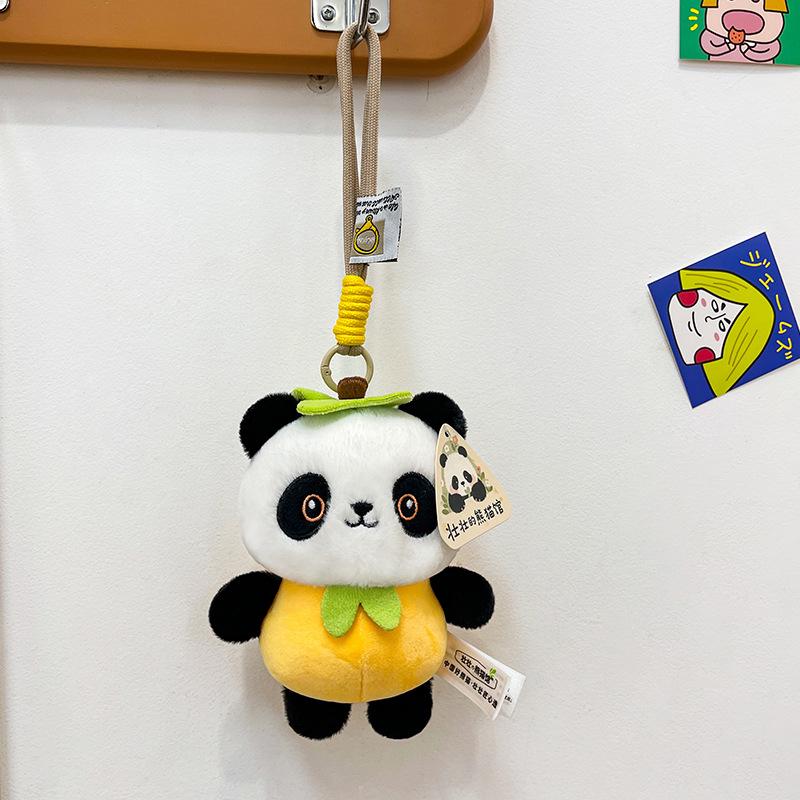 Cute Panda Plush Toy Keychain - Multi-Style Backpack Accessory and Gift