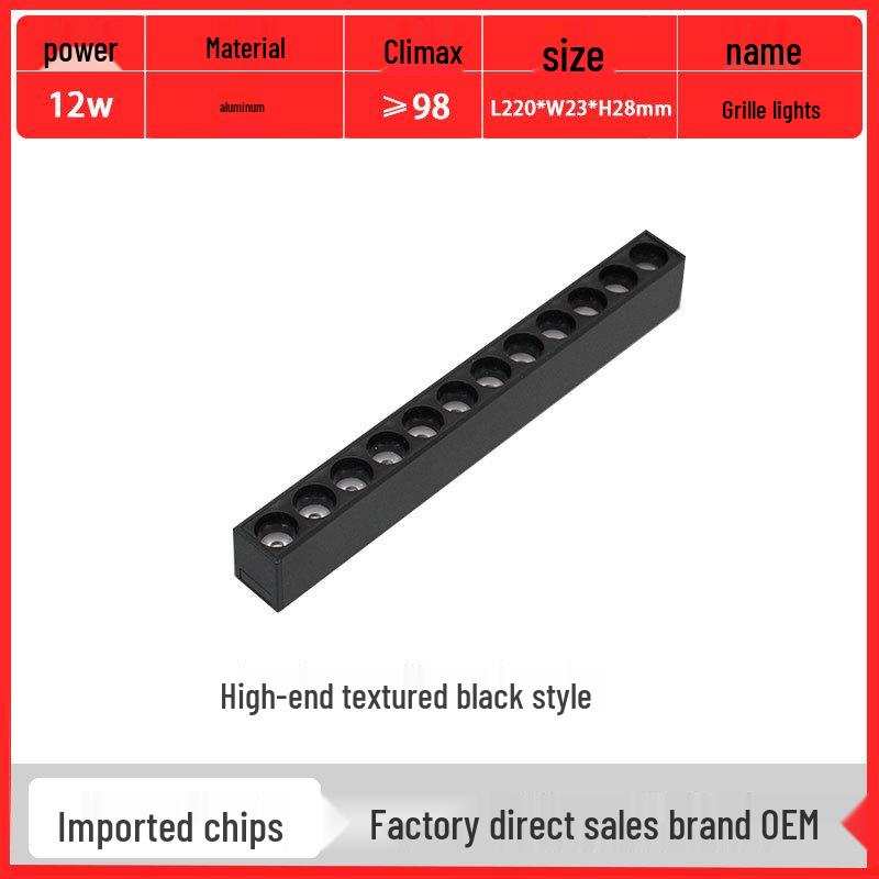 Ultra-Thin Magnetic Track Light for Rooms and Hallways