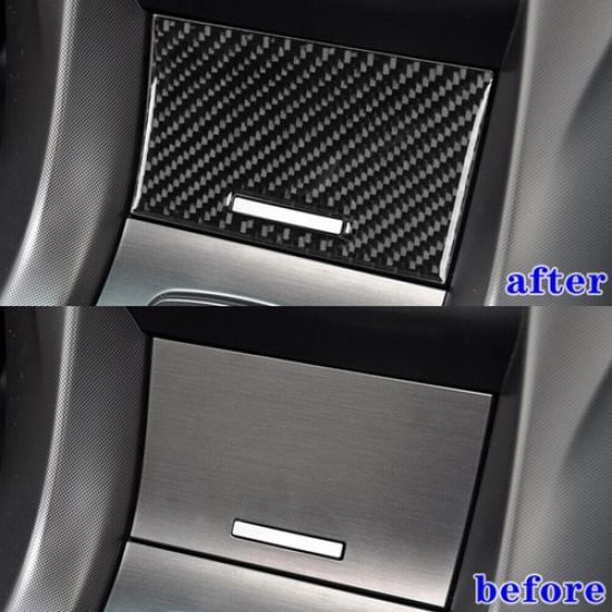 Carbon Fiber Interior Center Storage Cover Trim Sticker Fit For Acura TL 2009-14