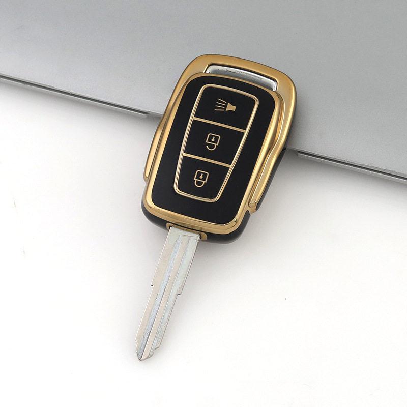Proton Key Cover: Gold Edge TPU Soft Case