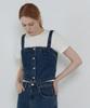NON AND NON Four-Button Crop Denim Bustier_N6Sts0375