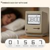 Computer-Inspired Retro MacLock Clock Calendar Adjustable Brightness Desk Clocks Temperature Wake-Up Tool