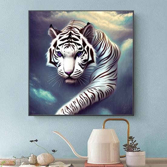 1 sada štrasového kreslení Snadné DIY s lepivým pozadím Obsahuje nástroje Příslušenství Sada 5D malování zvířátek z štrasového kamene