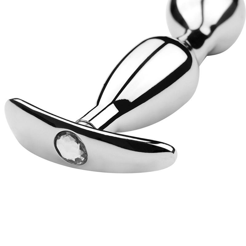 Metal Anchor Base Anal Plug Outdoor Butt Plug Stainless Dildos Women'S Vaginal Plug Adult Couple Gay Masturbating Intimate Toys