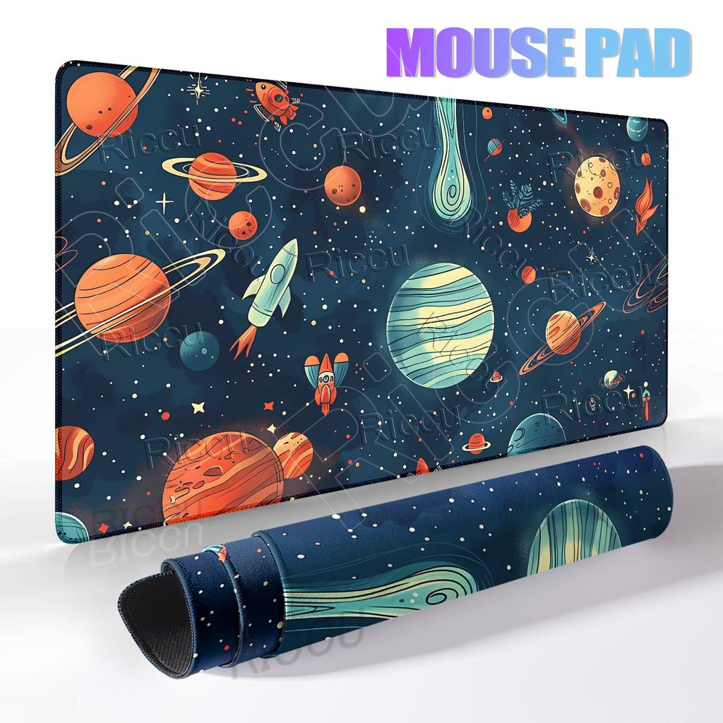 Planets Pattern Mouse Pads Gamer Space Universe Game Home Computer Keyboard Table Carpet Office Accessories Anti-slip Rubber Mat
