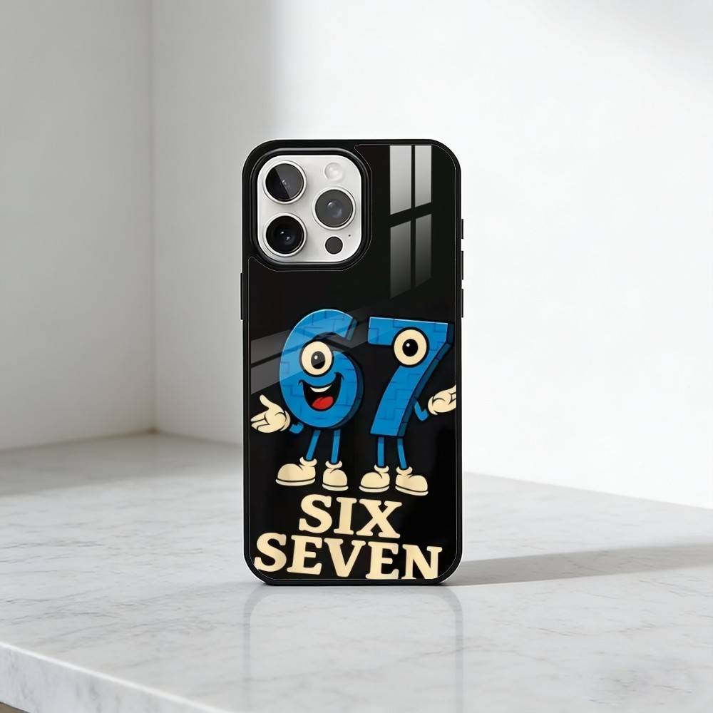 Funny Six-Seven Memes 67 Phone Case For iPhone17,16,15,14,13 Plus,Pro Max Magnetic For Magsafe Wireless Charging