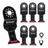 EZARC Replacement Blades for with for Cutting In Tight Thin Blade Multi-Tool Woodworking, Bow-Shaped Tip, High-Speed Steel, Adapter, Spaces,