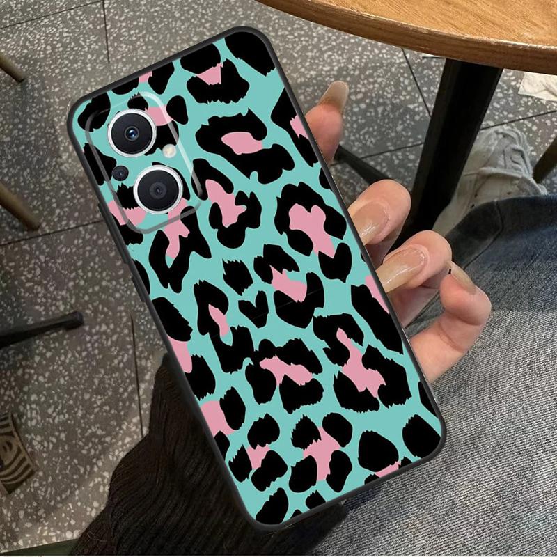 Leopard Skin For OPPO Reno 14 13 12 11 10 Pro 8T 11F 12F 13F 14F 7 8 Lite OPPO Find X8 X6 X5 X9 Pro Case