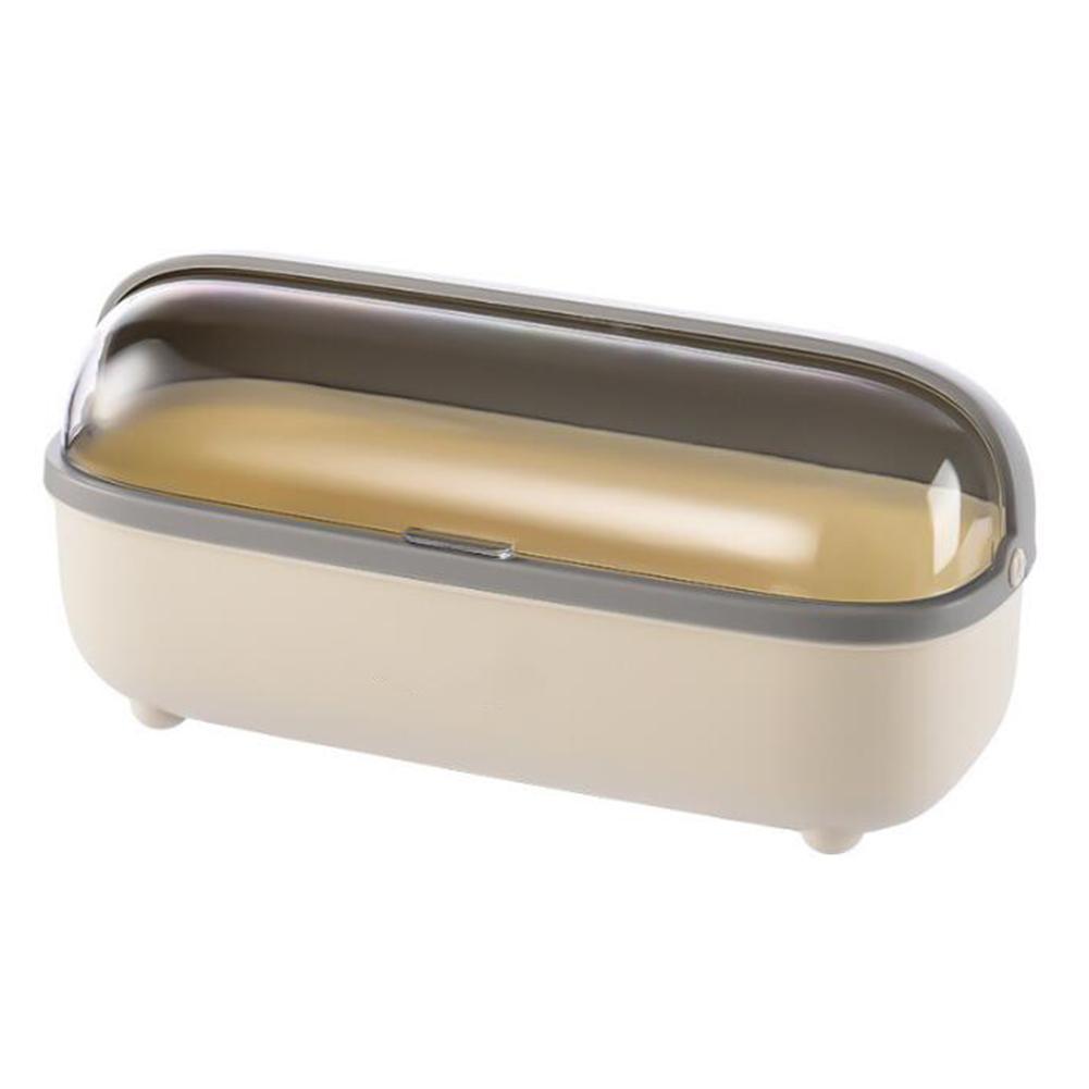 Transparent Dust-proof Cover Kitchen Storage  Box 4-compartment Seasoning Box Hollowed Bottom Chopstick Storage Box Kitchenware Chopsticks box #1