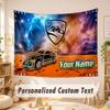 Custom Name Text Tapestry,Rocket League Boho Wall Hanging, Decorative Backdrop Tapestry For Room