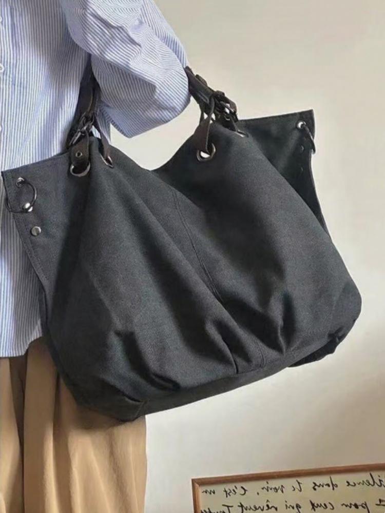 Bolso Mensajero Bolso de Lona Bolso Tote Bolsos de Mano para Hombre y Mujer para Desplazamiento Portátil de Hombro de Gran Capacidad Multifuncional Casual Retro