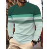 Herren Daily Casual Mode Bedrucktes Langarm-T-Shirt