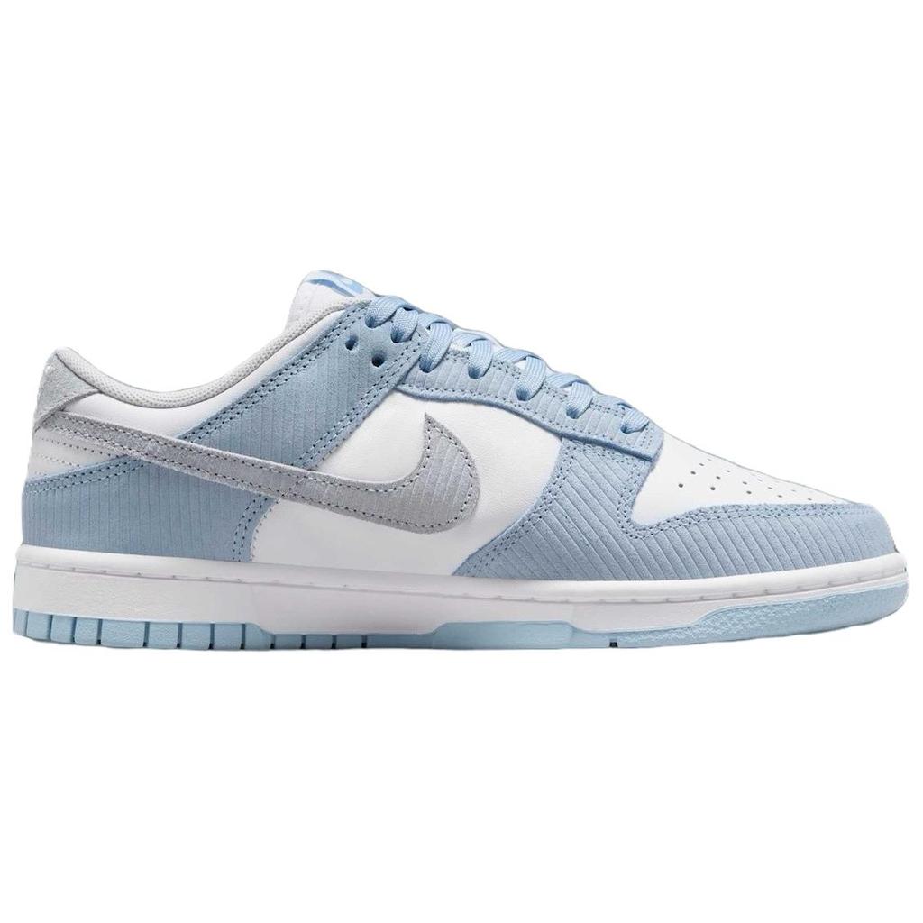 Nike  Dunk Low Blue Corduroy Women Sneakers Light-Armory-Blue Football-Grey White FN7167-400