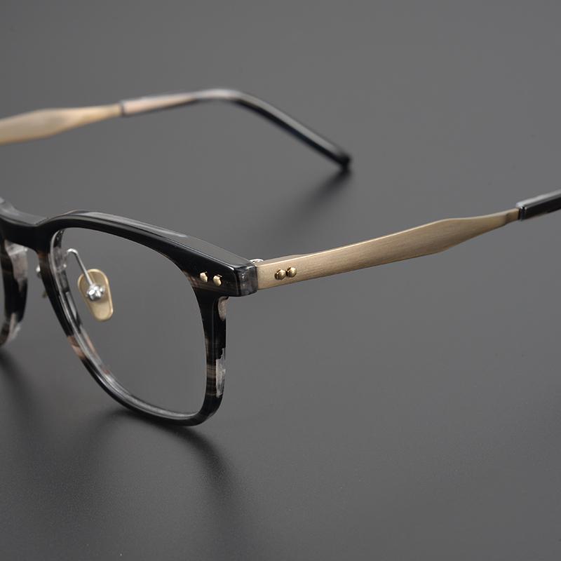 Men Glasses Frame Women High Quality Square Titanium Glasses Frame Anti-blue Light Acetate Eyeglasses Frames