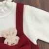 Girls' Cute Rabbit Knitted Sweater Dress - Autumn/Winter Fashion