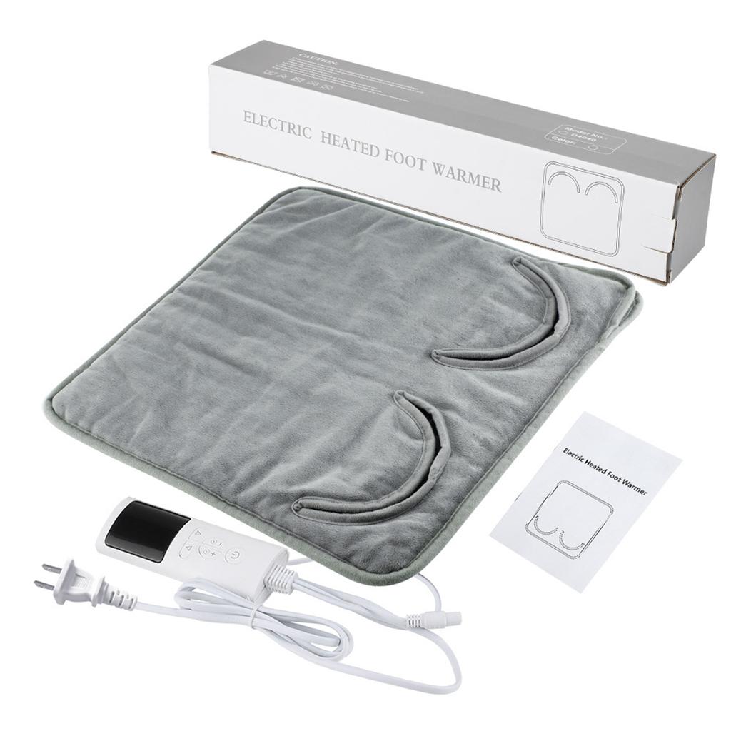 Fast Heating Electric Foot Mat For Winter Under Desk Heated Foot Pad Relaxing Winter Evenings