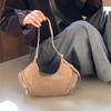 Suede bag autumn women's new pillow bag women's retro texture plush shoulder armpit bag women
