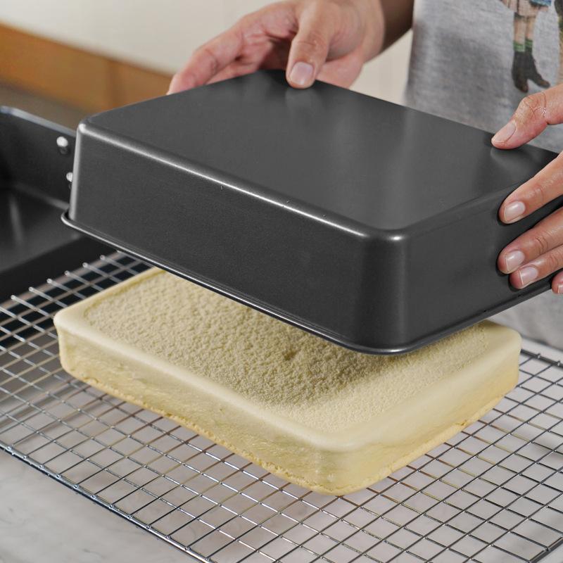 1Pc Nonstick Cake Pan Rectangular Casserole Pans Casserole Baking Pan Lasagna Container Carbon Steel Baking Pan