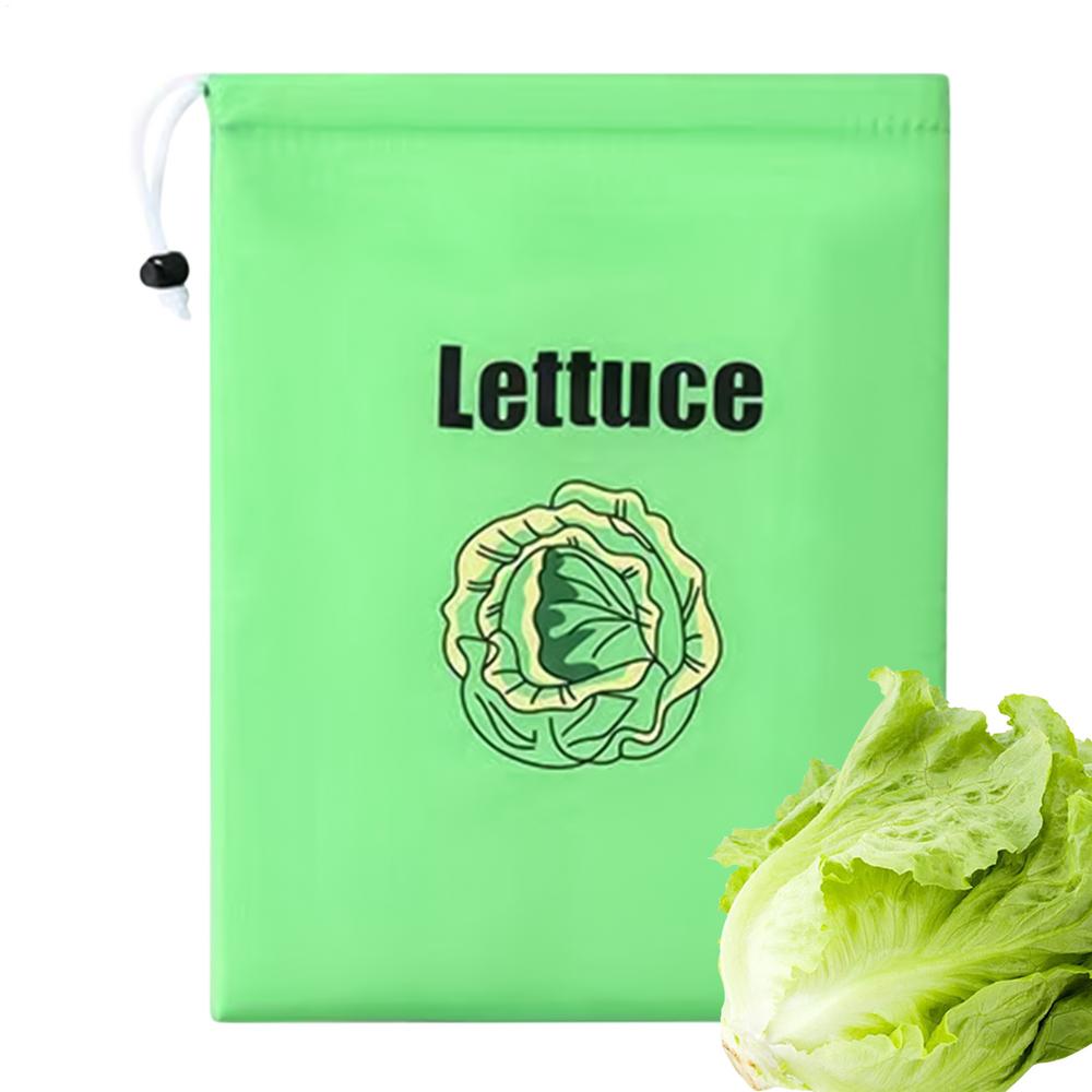 Produce Bags For Fridge Vegetable Bags Containers Freezable Sealing Pocket Pouch Protector For Grocery Travel Snack Meal Banana