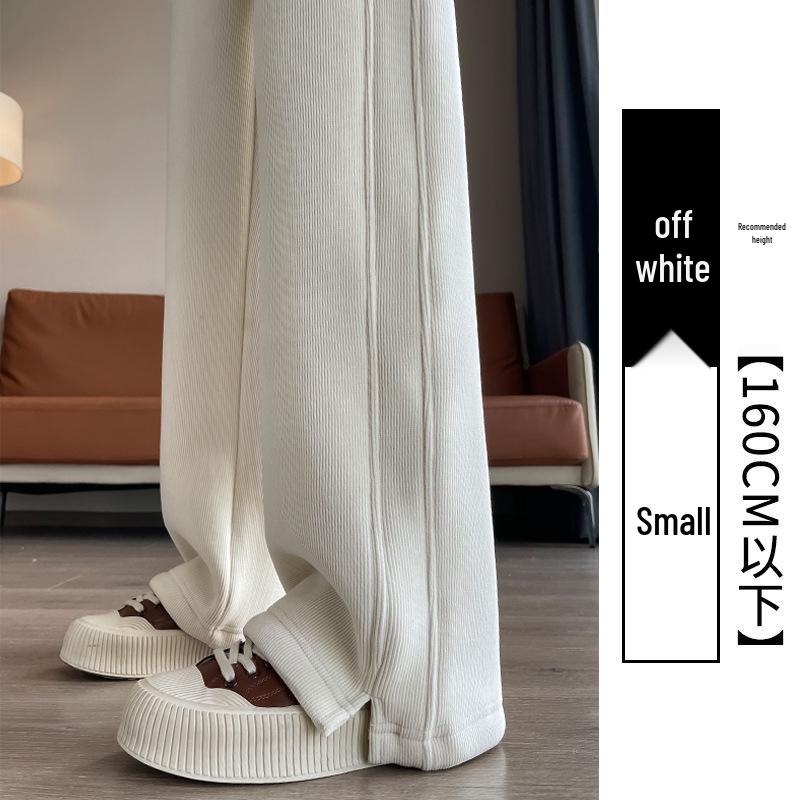 2025 Versatile Lambswool Warm Commuting Pants: Autumn/Winter Plus Velvet Casual Slit Style