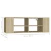 Vidaxl Wisząca Szafka Pod Tv, Dąb Sonoma, 102X35X35 Cm