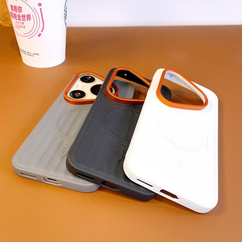 Case For Huawei Pura 90 Pro Max/Pura 90 Pro/Pura 90 Magnetic Ripple Matte PU Leather Texture Phone Back Cover Shockproof Bumper