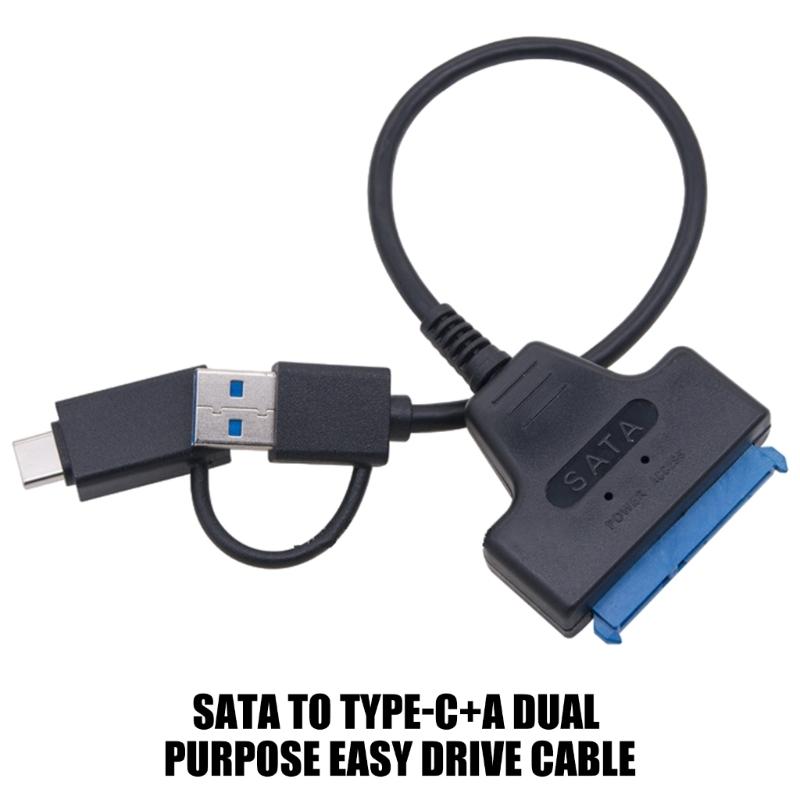 USB 3.0 Adapter Cable For 2.5Inch HDD/Solid Disk, 6Gbps Fast Speed Data Transfer Converter With UASP Support (Black)