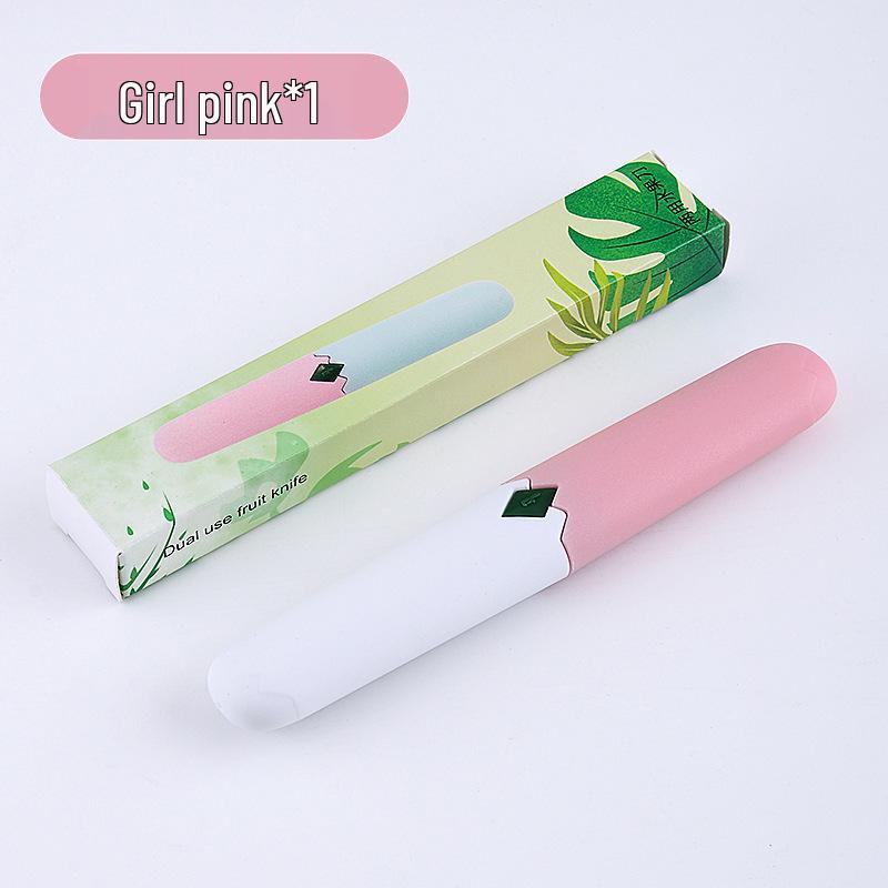 Stainless Steel 2-in-1 Double-Headed Fruit Knife & Peeler - Multi-purpose Melon Grater & Portable Outdoor Tool
