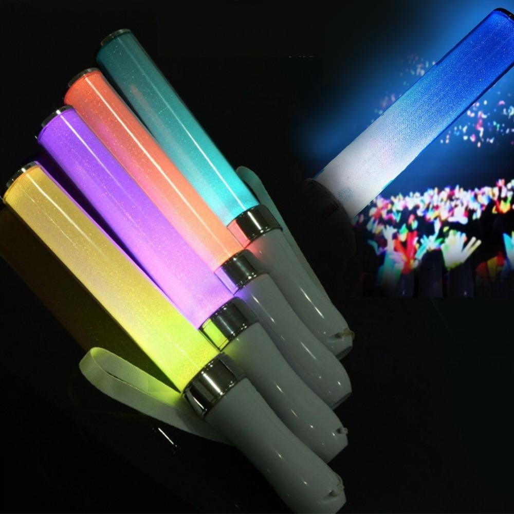 Wedding Party Celebration 15 Colors Battery Powered LED Glow Stick Light Stick Concerts Decor