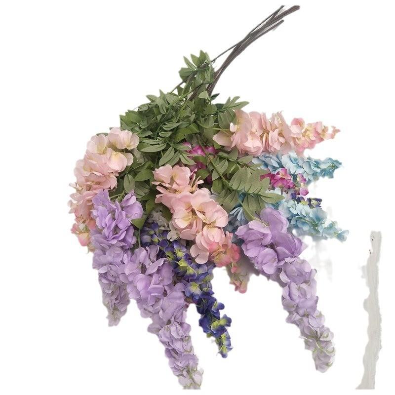 Faux Purple Wisteria Hanging Flowers For Wedding Decor And Event Arrangements Ceiling