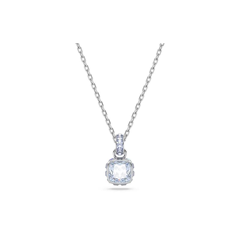 Swarovski Birthstone March birthstone fashionable, exquisite and versatile necklace for women 5651794