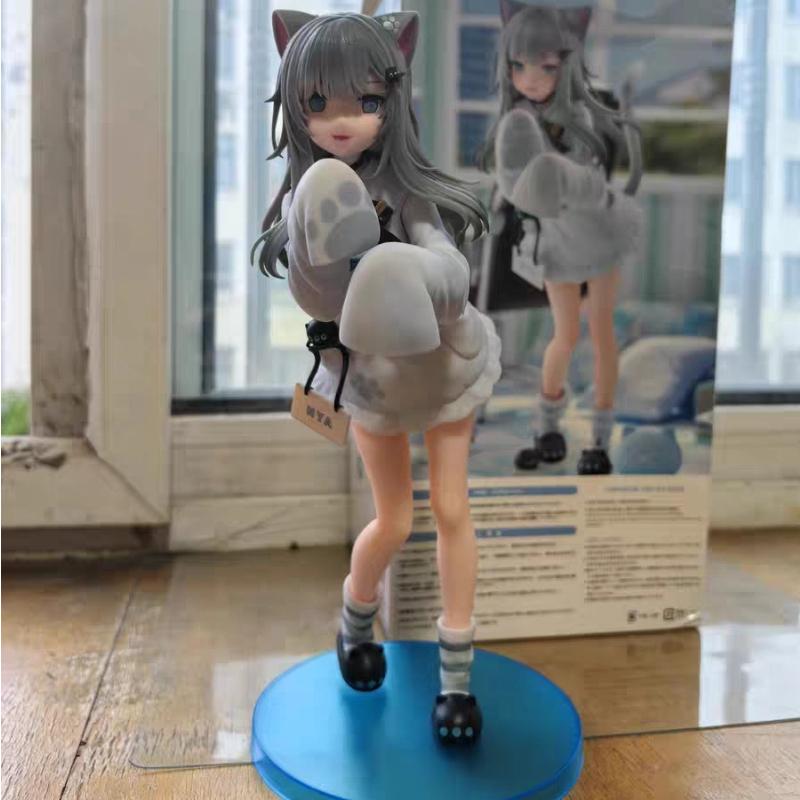 21cm Virtual Idol Nachoneko Cat Girl Figure Animation Model Toys Gifts Collection Desktop Decoration PVC Birthday Gift Toy
