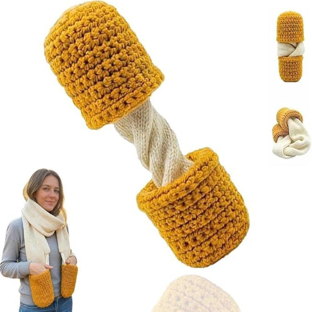 Cute Mozzarella Stick Scarf Warm Hand-Knitted Scarf Children Gift Long Neck Scarves Outdoor