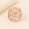 Silk Scarf Ring Clip for Women Metal Round Circle Clip Buckle Rhinestone Love Clothing