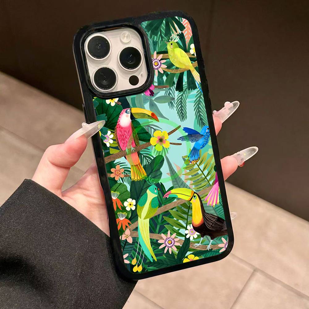 Colorful Abstract Tiger Leopard Snake Magnetic Matte Phone Case For IPhone 16 17 15 14 13 12 11 For Magsafe Wireless Charge