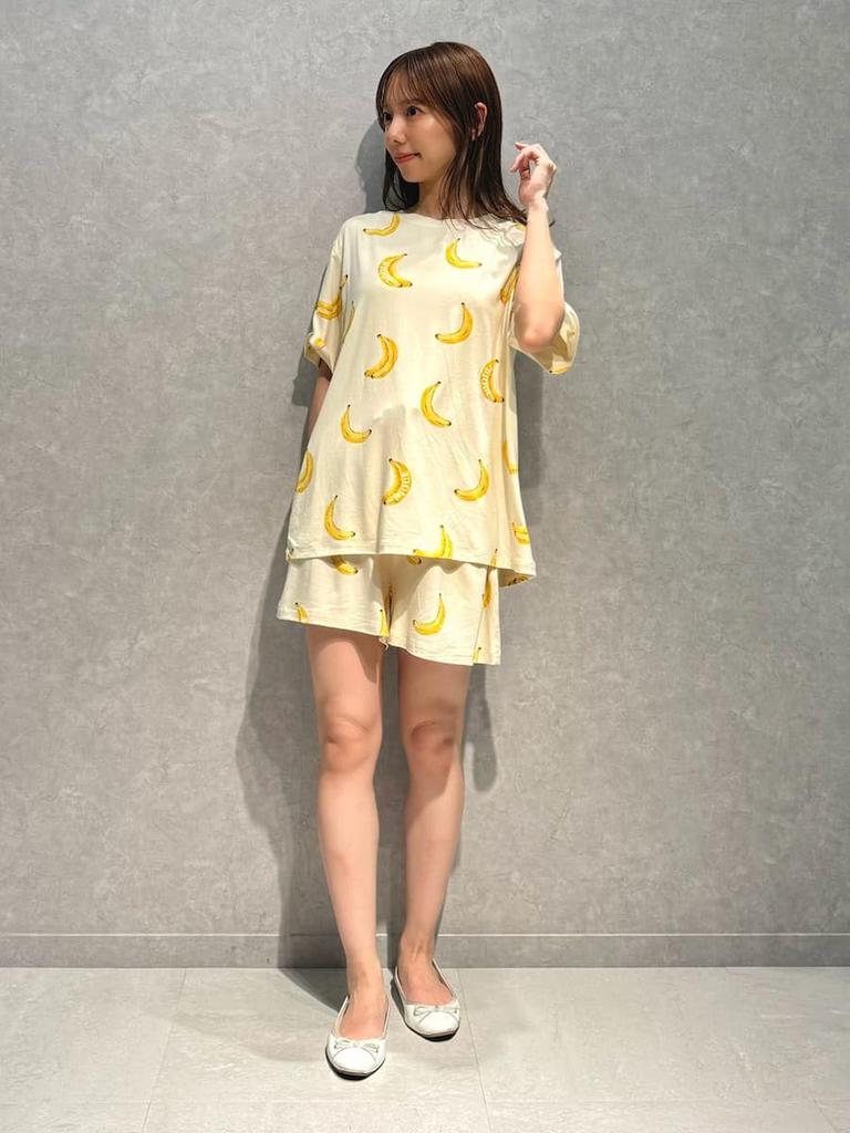 Gelato Pique Fruit Print Shorts PWCP252270 YEL Women's