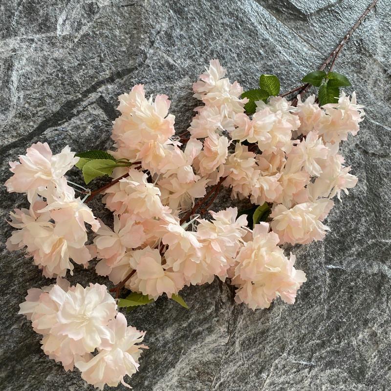 Realistic Blossom Cherry Silk Flowers Wedding Decor Home Staging Photo Props