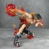 Battle Damaged Ace One Piece Anime Figure Model Display PT Flame Emperor Fire Punch Ace Collectible Toy Action Figure