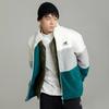 New Balance Plus Colorblock Patch Detail Zip Up Teddy Jacket Asia Sizing 'White Grey Green' Unisex 6DC44823-HT