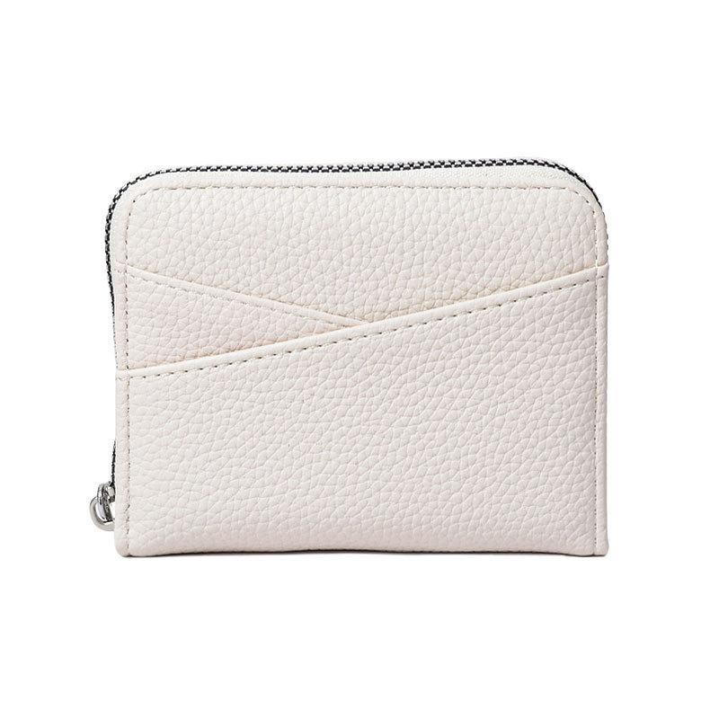 New Women's Zipper Purse Short Lychee Pattern Fashion Multi-Card Slot ID Card Holder Coin Zipper Purse for Women Portable Purse